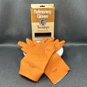 Formbys Refinishing Gloves Orange Chemical Resistant Safety Pair Malaysia